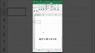 SHOW/HIDE HEADING | EXCEL ROW AND COLUMN HEADING | ROW COLUMN HEADING TRICK