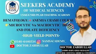 HEMATOLOGY LECTURE #3:ANAEMIA MADE EASY/MICROCYTIC AND MACROCYTIC ANEMIA/IRON, FOLATE DEFICIENCY-1
