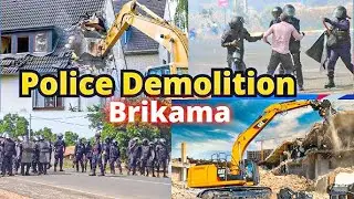 🇬🇲 The Police Demolish Illegal Structures in  Brikama