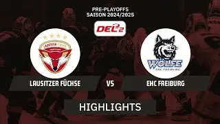 DEL2: Lausitzer F&uuml;chse vs. EHC Freiburg I Highlights - Pre-Playoffs | SDTV Eishockey