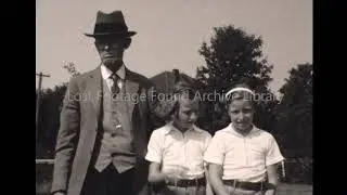 Archive footage of Suburban Life  of Wealthy Family in the 1930s home movie film
