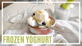 Yoghurt ijs met ijsmachine | FROZEN YOGHURT | 2 ingrediënten