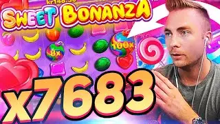 NEW RECORD WIN x7683 SWEET BONANZA SLOT | ONLINE CASINO STREAMERS TOP 5 WINS