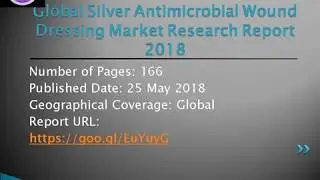Silver Antimicrobial Wound Dressing Market Research Growth by Manufacturers, Application
