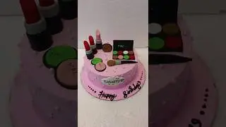 How to make fondant makeup kit cake #makeupcake #makeupvideo #cakeideas #trending #cakedecorating