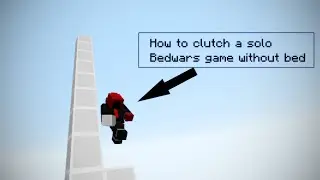 How I win a Solo Bedwars game without a Bed