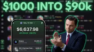 $1k into $90k in ONE TRADE! Solana Memecoin Trader review.