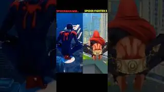 Spiderman Miles Morales vs Spider Fighter 3 New Strider Swing #sandman #ytshorts