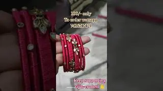 Trending Silk Thread Bangles #bangles #trending #viral #shorts #handmade @Vijju-Crafted