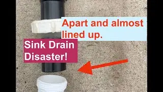 RV Sink Drain Pipe Leak and repair