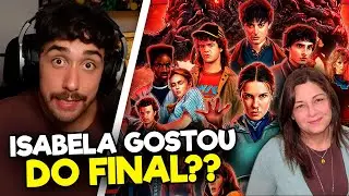 ISABELA BOSCOV FALANDO DO FINAL DE STRANGER THINGS - Goldenboy react