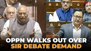 Opposition stages walkout in Rajya Sabha demanding timeline for debate on electoral reforms