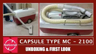 Первый взгляд на винтажный пылесос без мешка для сбора пыли National Capsule Type MC-2100