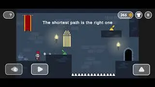 Castle of Darkness Level 8 tye shortest path is the right one