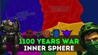 Timelapse - 1100 Years War of Inner Sphere Houses - Battletech [AI Only]