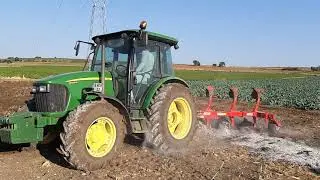 JOHN DEERE 5105M Dönerli Pulluk Denemesi...!