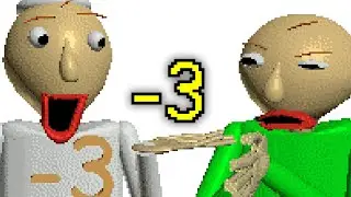 (-3) negative three... | Baldi's Basics MOD