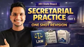 🔴SECRETARIAL PRACTICE || DAY 3 ||CLASS 12 || MH STATE BOARD || BY PARAG FISKE 🔥🔥