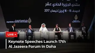 Session one at the Al Jazeera Forum in Doha: Gaza after Two Years of War