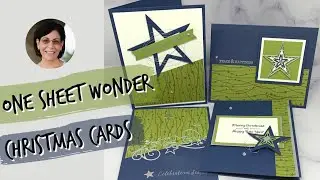 One Sheet Wonder Christmas Cards You'll Love to Make: Free Download