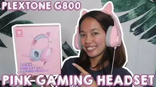 PLEXTONE G800 MARK II PINK GAMING HEADSET UNBOXING & REVIEW | Jam Rouello ♡