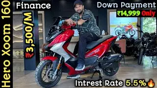 Hero Xoom 160 Finance Details | DP ₹14,999 Only🔥 | EMI ₹3,500/month