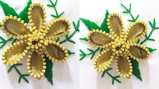 Hand Embroidery creative idea's Zipper flower