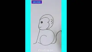 How To Draw a Monkey Emoji🐒 | Creative On