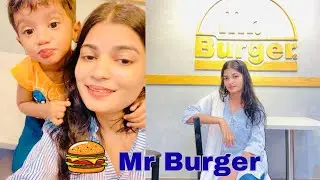 Eating Burger at my favorite place🍔🤤 | Mr Burger Restaurant😍 | Night out❤️ | @Bunnybless_vlog 