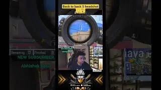 Back to back 5 headshot😳😱 | pat se headshot #shorts #bgmi