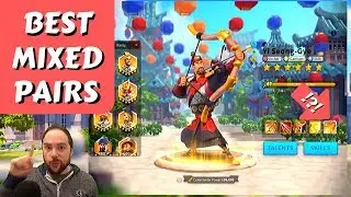 Top 3 Epic + Legendary pairs, spinning edward 60x | Rise of Kingdoms