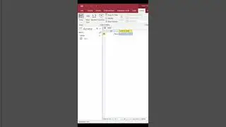 MS access Table creation #msaccesstutorial #databasesoftware