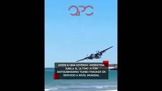 Hist&oacute;rico: Argentina jubil&oacute; el &uacute;ltimo Turbo Tracker antisubmarino con un vuelo rasante 🔥🇦🇷