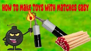 TOP 6 How to make toys with matches easy - Firecrackers and Experiments Funs || Creatives AZ