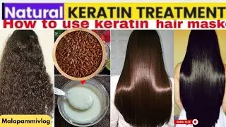 *Easy natural Keratin treatment cream-To get Frizz Free long shiny Hair-Treat Damage&Hair Fall.