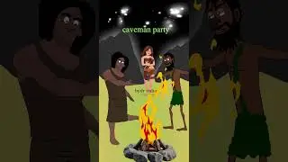 caveman party | injoy caveman #bydr  #stoneage #funny @bydrfilm @Bydrindia  #animation