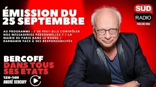 Bercoff dans tous ses &eacute;tats - &Eacute;mission du 25 septembre