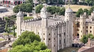 Tower of London Stock Drone Aerial Footage Establishing Shots WIDE ANGLE & ZOOM