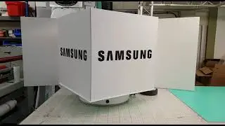 Custom made rotating display. #rotatingdisplay #revolvingdisplay