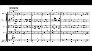 Theme with variations Basic Level  for easy string orchestra