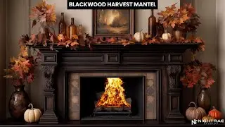 Blackwood Harvest Mantel &mdash; Light Jazz & Fire (1 Hour)