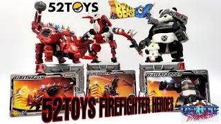 52TOYS Beastbox FIREFIGHTER HEROES SET Video Review. Firepower, Water Cannon  @52toys_beastbox