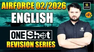 Airforce Exam 02/ 2026  | English One Shot Revision Series | Utkarsh Defence Academy | Vikas Sir
