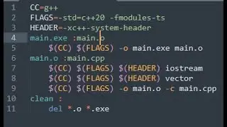 How to use c++20 with latest features and g++12 compiler and makefile for application.