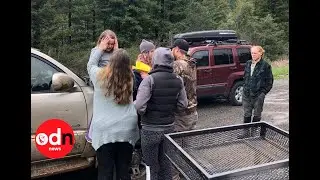 Heart-warming moment missing sisters are reunited with parents