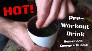 Hot Pre-Workout Energy Drink for Muscle Gain Matcha Tea Before Workout