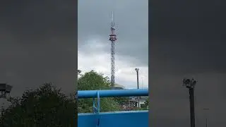 Drop with no warning! FearFALL, Kentucky Kingdom | Louisville, Kentucky | Larson Drop Tower
