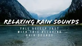 Enjoy 8 hours of relaxing rain sounds in a beautiful alpine lake. Fall asleep (NO ADS) (NO MUSIC)