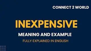 What Does inexpensive Means || Meanings And Definitions With inexpensive in ENGLISH
