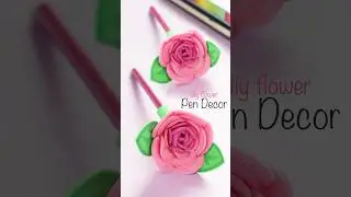 You Won't Believe How Simple Making a DIY Rose Pen Topper Is #diy #craftideas #penciltopper